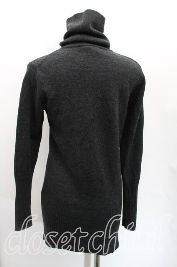 画像2: ヴィヴィアンウエストウッド 中古 / 単色オーブ刺繍カーディガン 2（9号相当） 黒  H-25-12-28-077-to-OD-ZH (2)