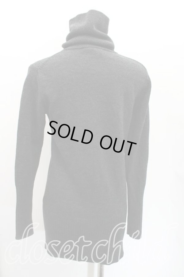 画像2: ヴィヴィアンウエストウッド 中古 / 単色オーブ刺繍カーディガン 2（9号相当） 黒  H-25-12-28-077-to-OD-ZH (2)