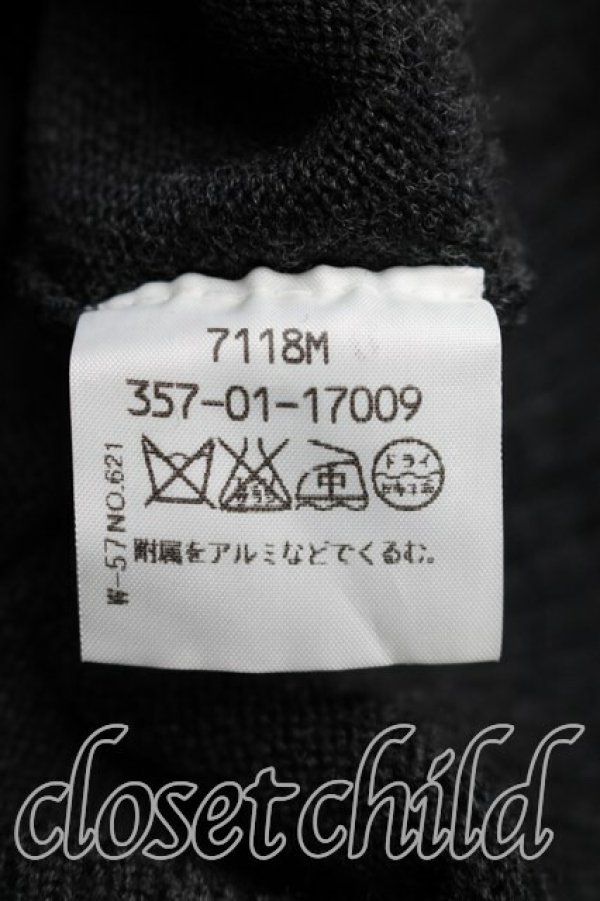 画像4: ヴィヴィアンウエストウッド 中古 / 単色オーブ刺繍カーディガン 2（9号相当） 黒  H-25-12-28-077-to-OD-ZH (4)