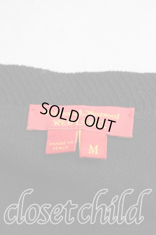 画像3: ヴィヴィアンウエストウッド 中古 / ウィングハート刺繍ニット M 黒  H-25-12-28-078-to-OD-ZH (3)