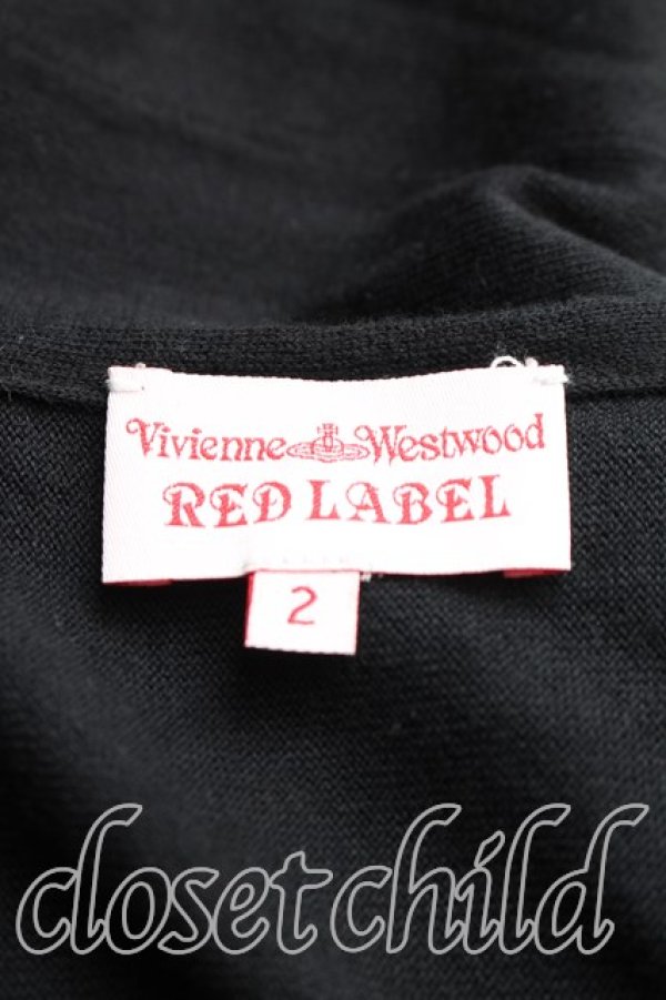 画像3: ヴィヴィアンウエストウッド 中古 / 単色オーブ刺繍カーディガン 2（9号相当） 黒  H-25-12-28-082-to-OD-ZH (3)