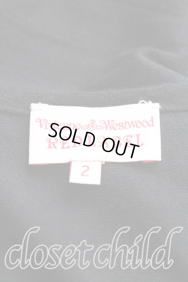 画像3: ヴィヴィアンウエストウッド 中古 / 単色オーブ刺繍カーディガン 2（9号相当） 黒  H-25-12-28-082-to-OD-ZH (3)