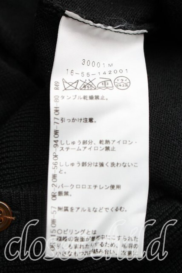 画像4: ヴィヴィアンウエストウッド 中古 / 単色オーブ刺繍カーディガン 2（9号相当） 黒  H-25-12-28-084-to-OD-ZH (4)