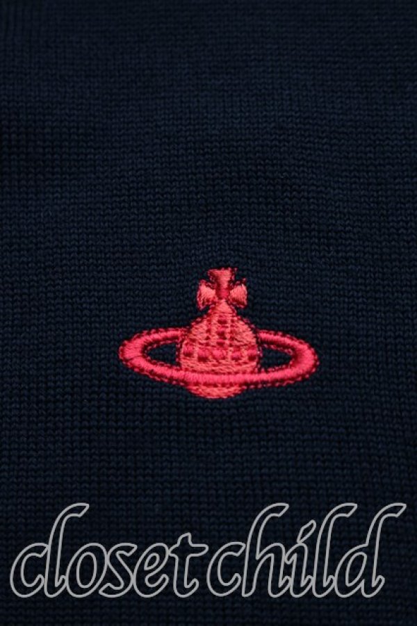 画像6: ヴィヴィアンウエストウッド 中古 / 単色オーブ刺繍カーディガン 2（9号相当） 黒  H-25-12-28-084-to-OD-ZH (6)