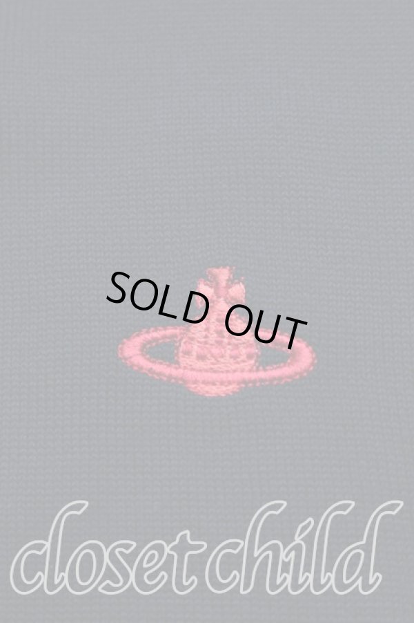 画像6: ヴィヴィアンウエストウッド 中古 / 単色オーブ刺繍カーディガン 2（9号相当） 黒  H-25-12-28-084-to-OD-ZH (6)