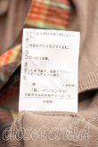画像5: ヴィヴィアンウエストウッド 中古 / タータンチェック切替タイフロントカーディガン 2（9号相当） ベージュ  H-25-12-28-085-to-OD-ZH (5)