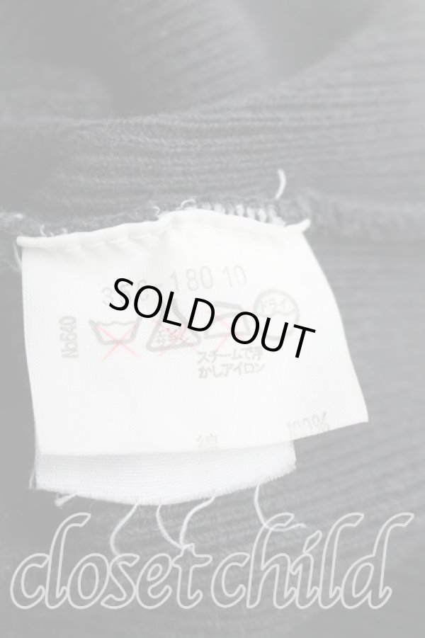 画像4: ヴィヴィアンウエストウッド 中古 / カラーオーブ刺繍リブクロップドタンクトップ S 黒  H-25-12-28-088-to-IN-ZH (4)