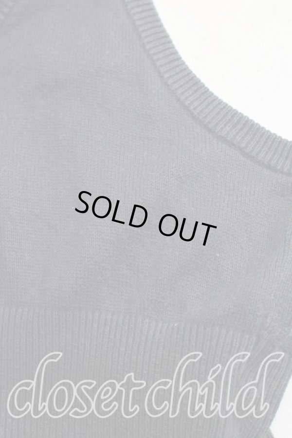 画像6: ヴィヴィアンウエストウッド 中古 / カラーオーブ刺繍リブクロップドタンクトップ S 黒  H-25-12-28-088-to-IN-ZH (6)