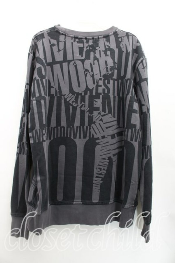 画像2: ヴィヴィアンウエストウッド 中古 / ＶＷロゴスウェット S チャコールグレー  H-25-12-28-089-to-OD-ZH (2)