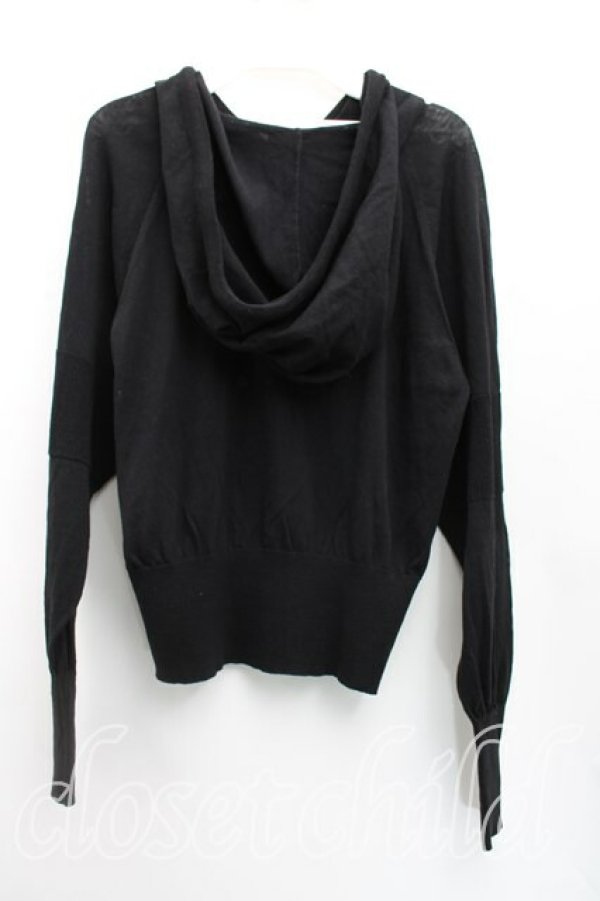 画像2: ヴィヴィアンウエストウッド 中古 / コットンシアフーディカーディガン 00（ワンサイズ） 黒  H-25-12-28-090-to-OD-ZH (2)