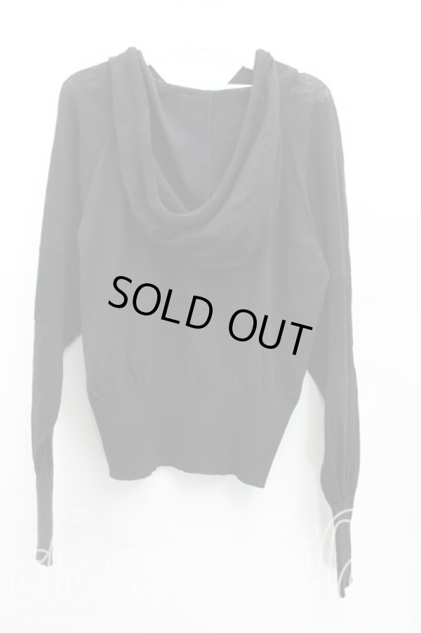 画像2: ヴィヴィアンウエストウッド 中古 / コットンシアフーディカーディガン 00（ワンサイズ） 黒  H-25-12-28-090-to-OD-ZH (2)