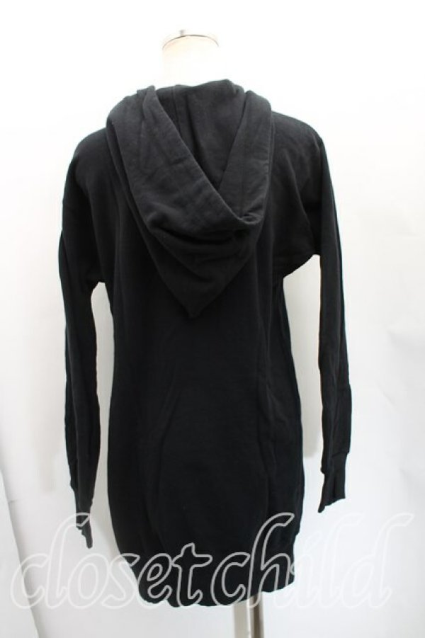 画像2: ヴィヴィアンウエストウッド 中古 / エッセンシャルオーブフーディワンピース 2（9号相当） 黒  H-25-12-28-010-op-OD-ZH (2)