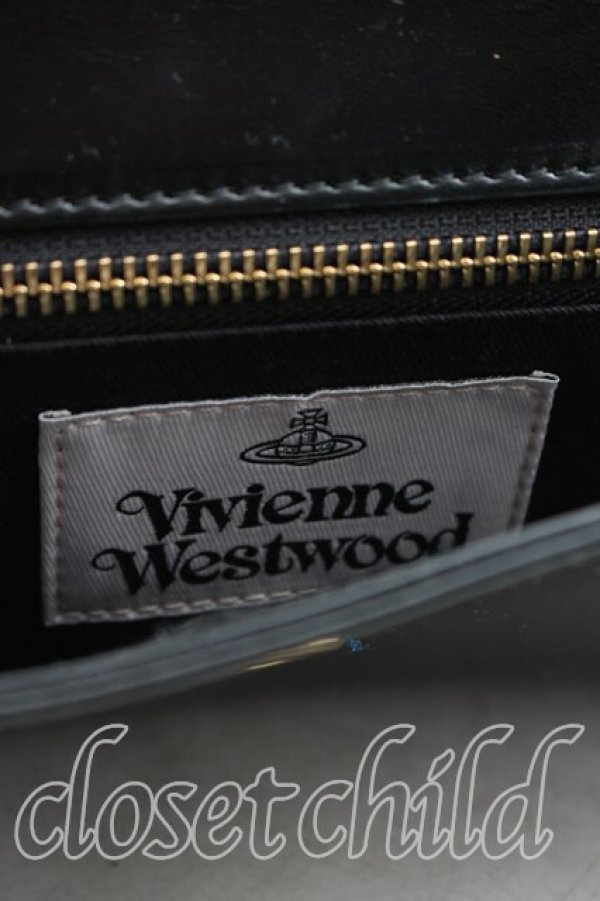 画像4: ヴィヴィアンウエストウッド 中古 / クレアクラッチバッグ  黒  H-25-12-28-095-ba-OD-ZH (4)