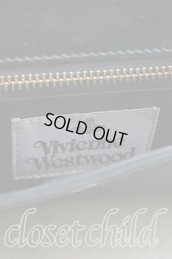 画像4: ヴィヴィアンウエストウッド 中古 / クレアクラッチバッグ  黒  H-25-12-28-095-ba-OD-ZH (4)