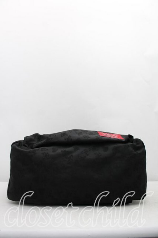 画像3: ヴィヴィアンウエストウッド 中古 / オーブ総柄ナイロンリュックサック  黒  H-25-12-28-096-ba-IN-ZH (3)