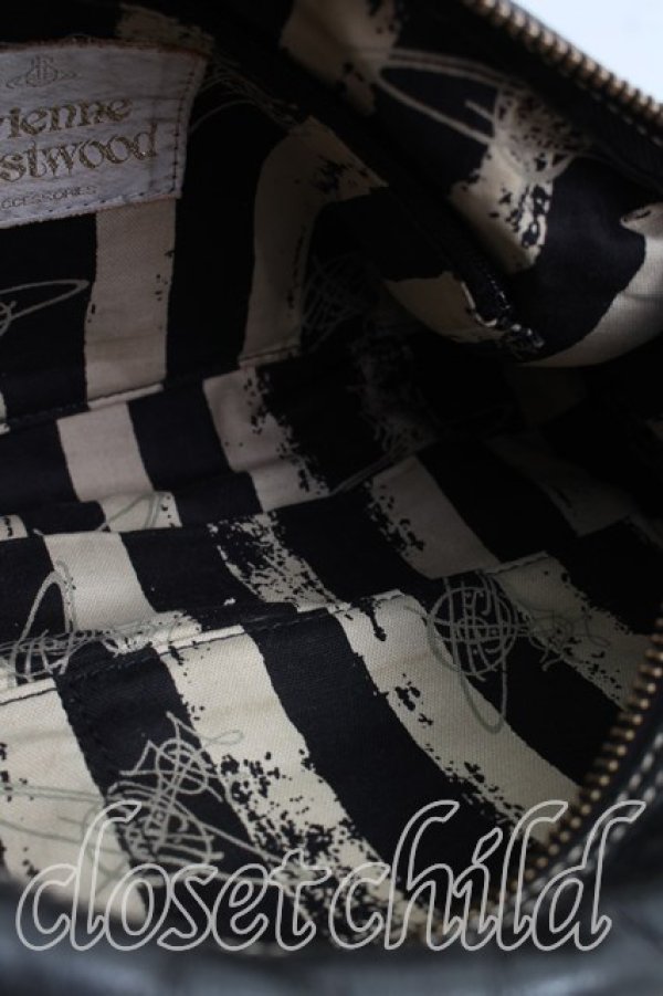 画像5: ヴィヴィアンウエストウッド 中古 / アコードショルダーバッグ  黒  H-25-12-28-099-ba-IN-ZH (5)