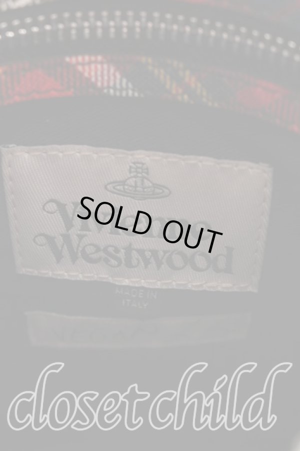 画像4: ヴィヴィアンウエストウッド 中古 / McANDY Tartanクロスボディスクエアバッグ  赤  H-25-12-28-100-ba-IN-ZH (4)