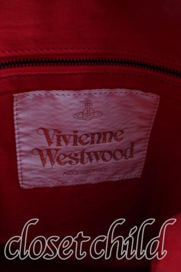 画像4: ヴィヴィアンウエストウッド 中古 / MINIMALリュック  赤  H-25-12-28-104-ba-IN-ZH (4)
