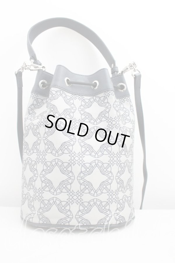 画像2: ヴィヴィアンウエストウッド 中古 / Carrie Bucket Bag  灰×紺  H-25-12-28-105-ba-IN-ZH (2)