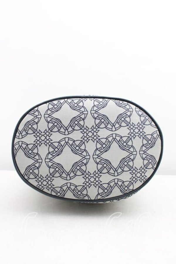 画像3: ヴィヴィアンウエストウッド 中古 / Carrie Bucket Bag  灰×紺  H-25-12-28-105-ba-IN-ZH (3)