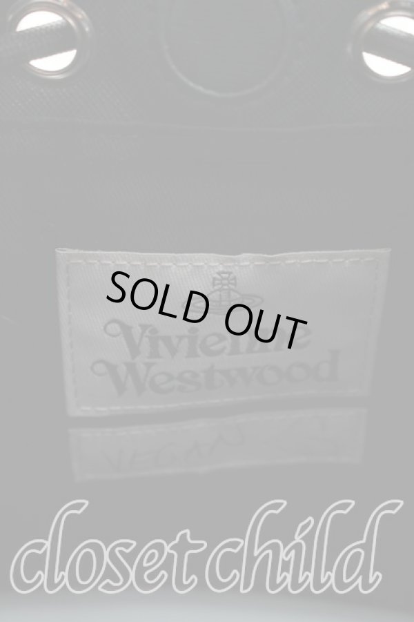 画像4: ヴィヴィアンウエストウッド 中古 / Carrie Bucket Bag  灰×紺  H-25-12-28-105-ba-IN-ZH (4)