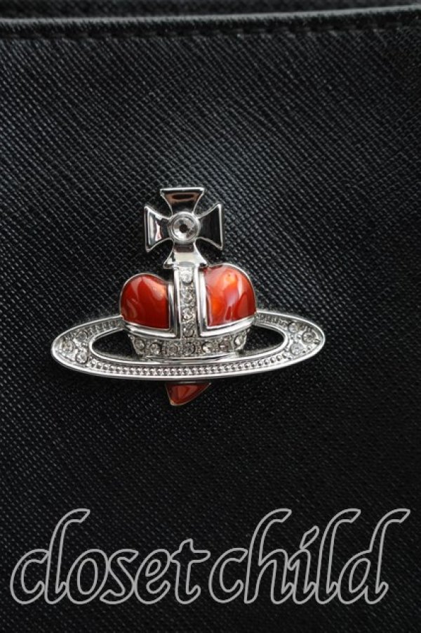 画像7: ヴィヴィアンウエストウッド 中古 / ディアマンテオーブバッグ  黒  H-25-12-28-106-ba-OD-ZH (7)