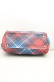 画像3: ヴィヴィアンウエストウッド 中古 / タータンチェックボストンバッグ  赤×青×茶  H-25-12-28-108-ba-IN-ZH (3)