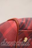 画像5: ヴィヴィアンウエストウッド 中古 / タータンチェックボストンバッグ  赤×青×茶  H-25-12-28-108-ba-IN-ZH (5)
