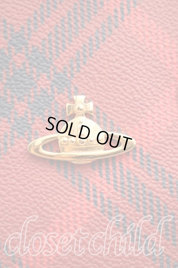 画像6: ヴィヴィアンウエストウッド 中古 / タータンチェックボストンバッグ  赤×青×茶  H-25-12-28-108-ba-IN-ZH (6)