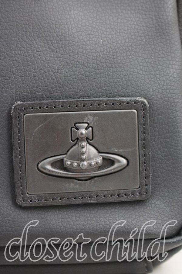 画像5: ヴィヴィアンウエストウッド 中古 / ORBプレート メンズショルダーバッグ  黒  H-25-12-28-109-ba-OD-ZH (5)