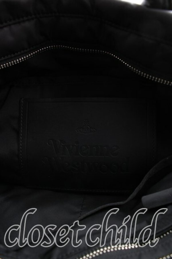 画像4: ヴィヴィアンウエストウッド 中古 / エナメルORB 2WAYバッグパック  黒  H-25-12-28-113-ba-IN-ZH (4)