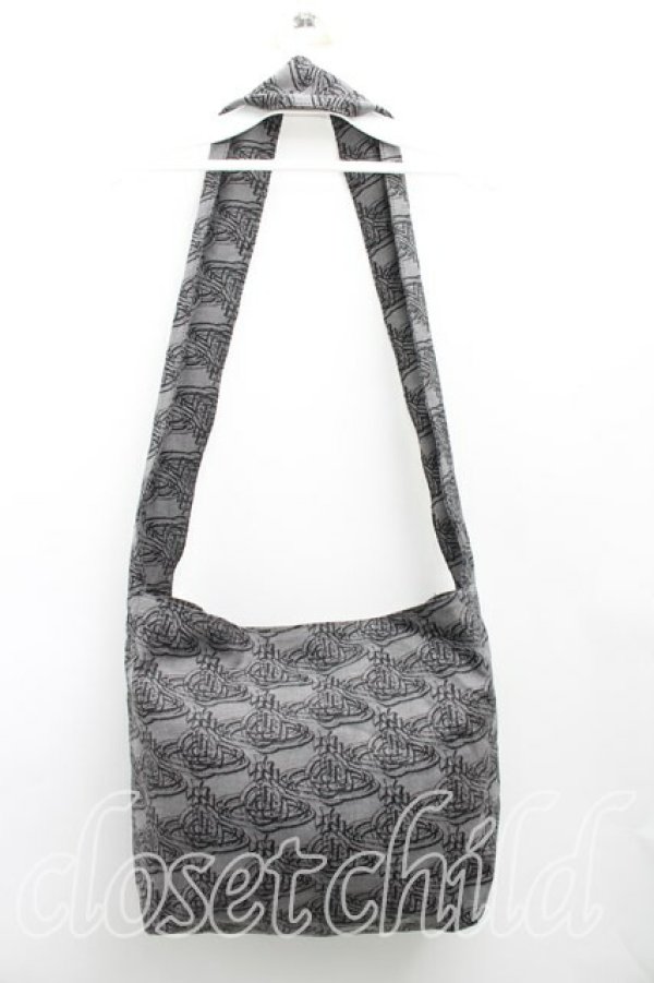 画像3: ヴィヴィアンウエストウッド 中古 / オーブリピートショルダーバッグ  灰  H-25-12-28-114-ba-IN-ZH (3)