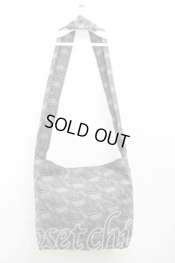 画像3: ヴィヴィアンウエストウッド 中古 / オーブリピートショルダーバッグ  灰  H-25-12-28-114-ba-IN-ZH (3)