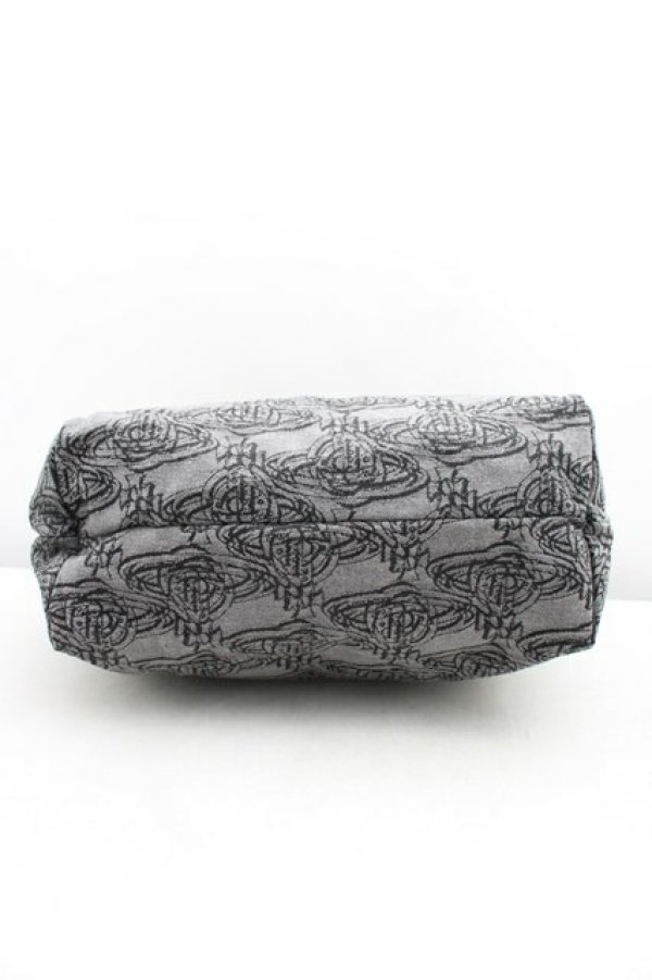 画像4: ヴィヴィアンウエストウッド 中古 / オーブリピートショルダーバッグ  灰  H-25-12-28-114-ba-IN-ZH (4)