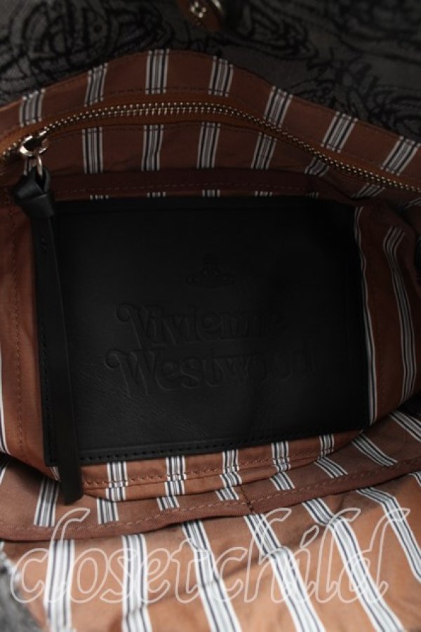 画像5: ヴィヴィアンウエストウッド 中古 / オーブリピートショルダーバッグ  灰  H-25-12-28-114-ba-IN-ZH (5)