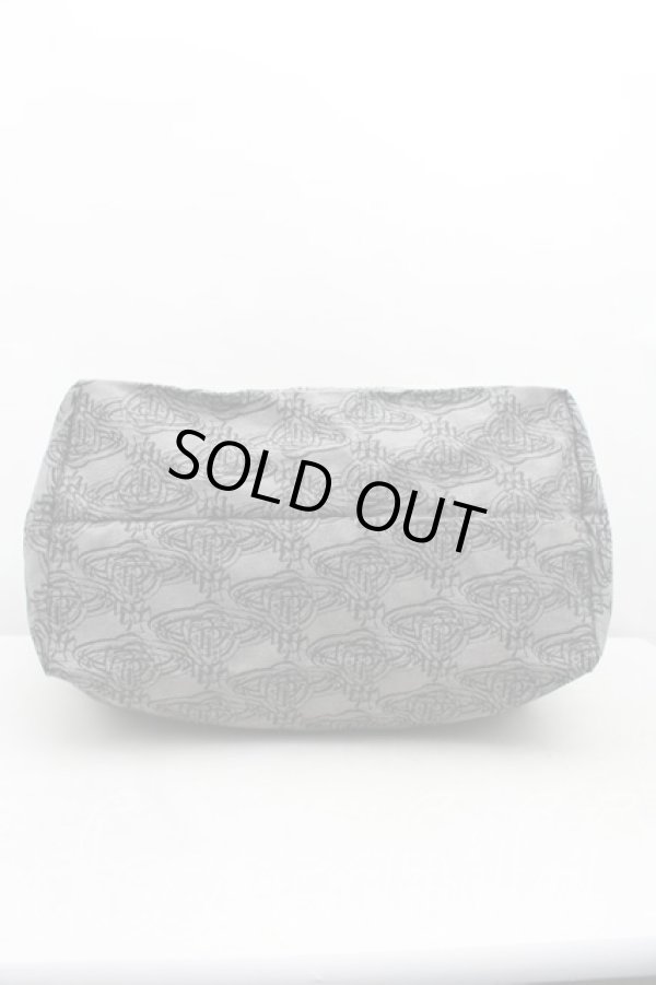 画像3: ヴィヴィアンウエストウッド 中古 / オーブリピートトートバッグ  灰  H-25-12-28-115-ba-IN-ZH (3)