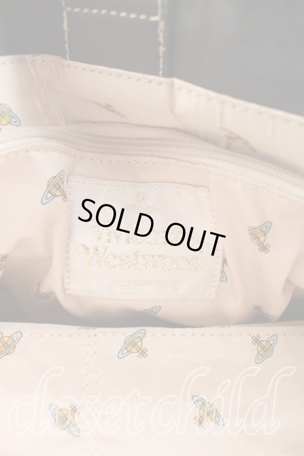 画像4: ヴィヴィアンウエストウッド 中古 / アコードハンドバッグ  黒  H-25-12-28-116-ba-OD-ZH (4)