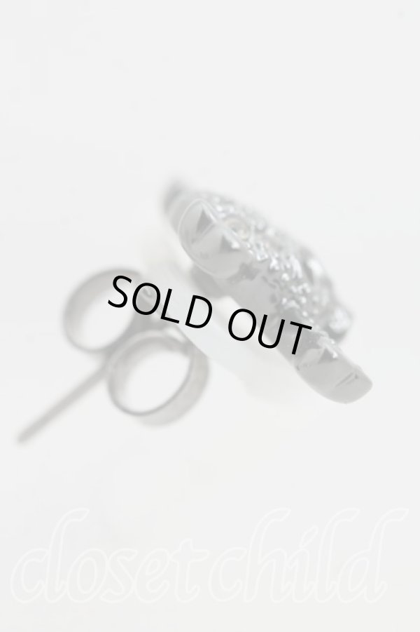 画像2: ヴィヴィアンウエストウッド 中古 / ディアマンテスカルシングルピアス  ガンメタ  H-25-12-28-119-er-IN-ZH (2)