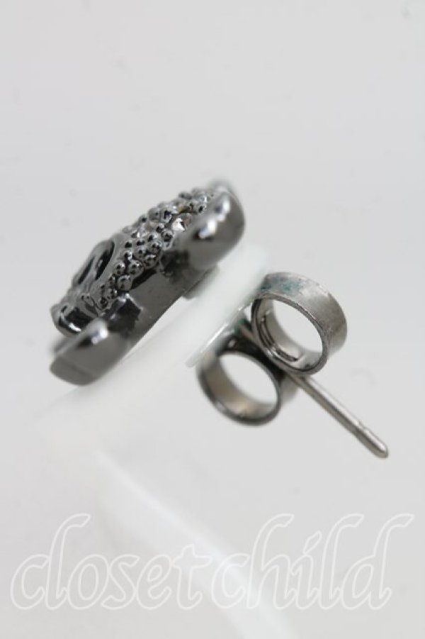 画像3: ヴィヴィアンウエストウッド 中古 / ディアマンテスカルシングルピアス  ガンメタ  H-25-12-28-119-er-IN-ZH (3)