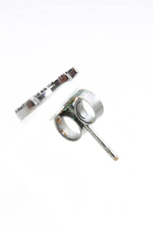画像3: ヴィヴィアンウエストウッド 中古 / WILBA SINGLE STUDピアス  ガンメタ  H-25-12-28-120-er-IN-ZH (3)
