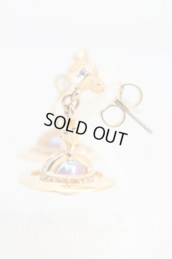 画像2: ヴィヴィアンウエストウッド 中古 / ニュープチオーブピアス  ゴールド  H-25-12-28-121-er-OD-ZH (2)