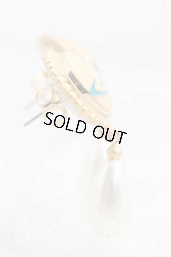 画像3: ヴィヴィアンウエストウッド 中古 / エナメルボタンピアス  ゴールド  H-25-12-28-122-er-OD-ZH (3)