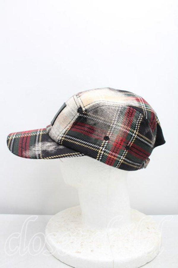 画像2: ヴィヴィアンウエストウッド MAN 中古 / ミストチェックキャップ  マルチ  H-25-12-28-123-ha-OD-ZH (2)