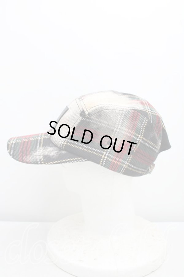 画像2: ヴィヴィアンウエストウッド MAN 中古 / ミストチェックキャップ  マルチ  H-25-12-28-123-ha-OD-ZH (2)