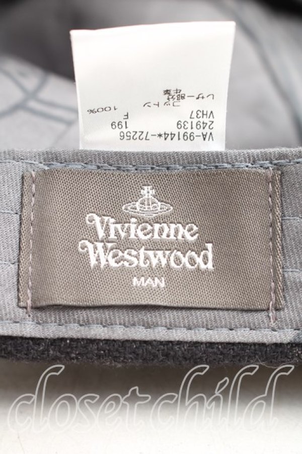 画像4: ヴィヴィアンウエストウッド MAN 中古 / ミストチェックキャップ  マルチ  H-25-12-28-123-ha-OD-ZH (4)