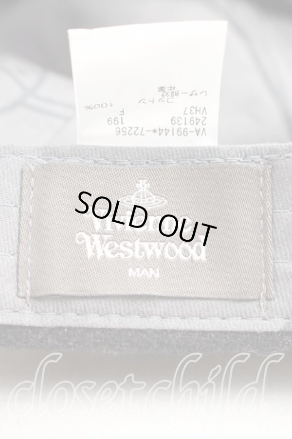 画像4: ヴィヴィアンウエストウッド MAN 中古 / ミストチェックキャップ  マルチ  H-25-12-28-123-ha-OD-ZH (4)