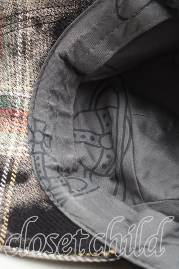 画像7: ヴィヴィアンウエストウッド MAN 中古 / ミストチェックキャップ  マルチ  H-25-12-28-123-ha-OD-ZH (7)