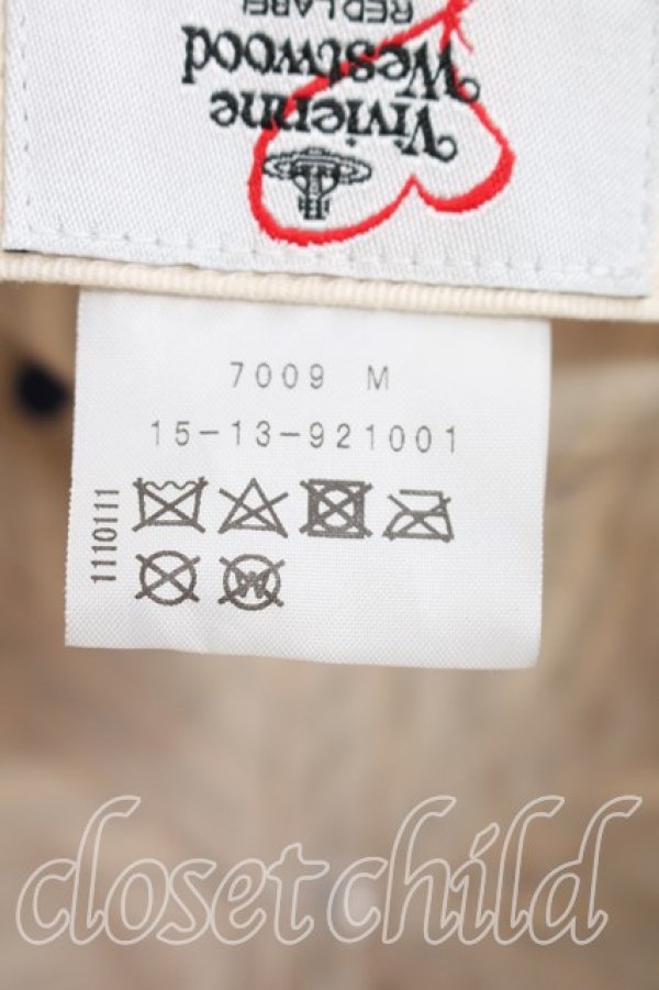 画像5: ヴィヴィアンウエストウッド 中古 / ストライプRED KABELSTAMPプリントキャップ  青  H-25-12-28-124-ha-OD-ZH (5)