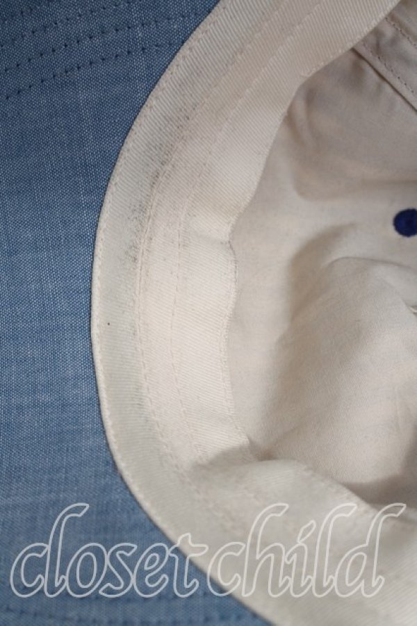 画像7: ヴィヴィアンウエストウッド 中古 / ストライプRED KABELSTAMPプリントキャップ  青  H-25-12-28-124-ha-OD-ZH (7)