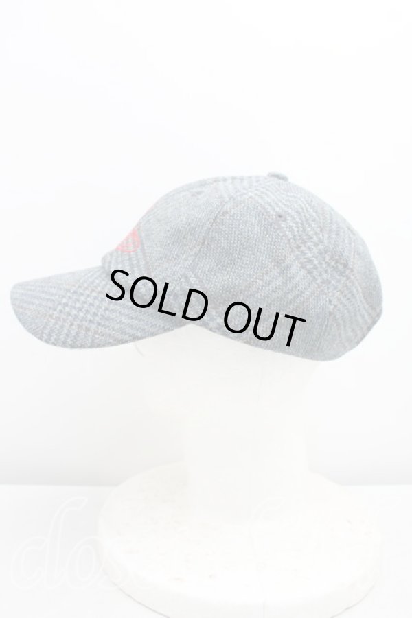 画像2: ヴィヴィアンウエストウッド 中古 / ツイードラインオーブキャップ  青  H-25-12-28-125-ha-OD-ZH (2)